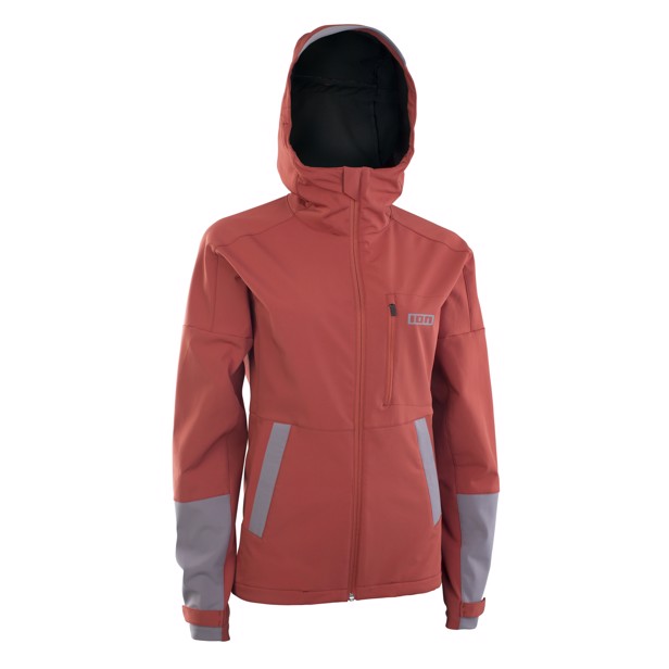 ION Dame Shelter 2L Softshell MTB Jakke Spicy Red